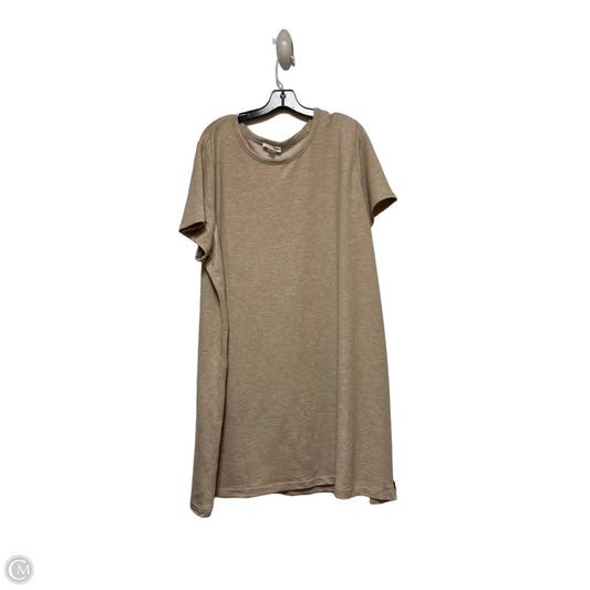 Dress Casual Midi By Calvin Klein In Beige, Size: Xxl