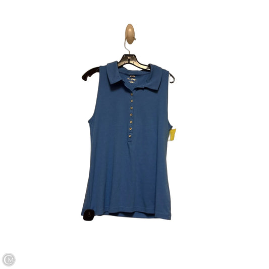 Top Sleeveless Designer By Lilly Pulitzer In Blue, Size: Xl