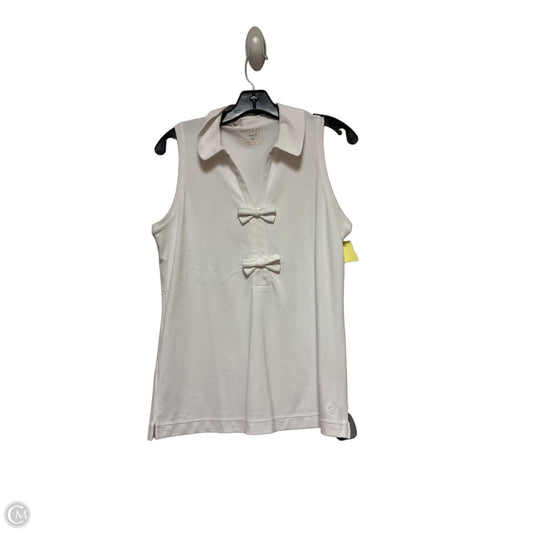 Top Sleeveless By Luxletic In White, Size: M
