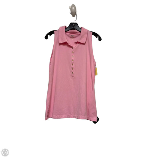Top Sleeveless Designer By Lilly Pulitzer In Pink, Size: Xl