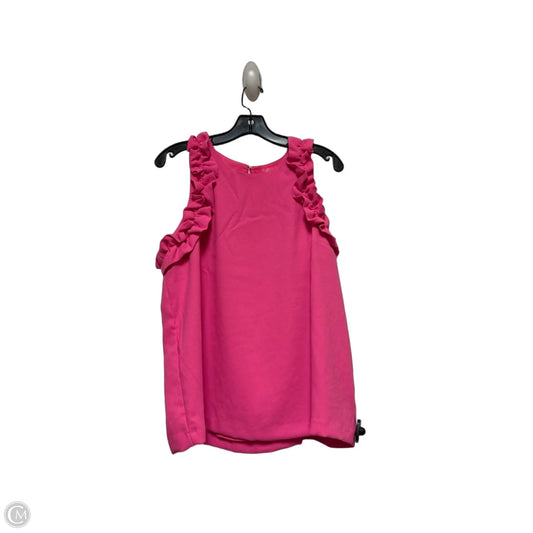 Top Sleeveless Designer By Lilly Pulitzer In Pink, Size: M