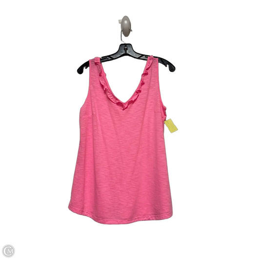 Top Sleeveless Designer By Lilly Pulitzer In Pink, Size: M