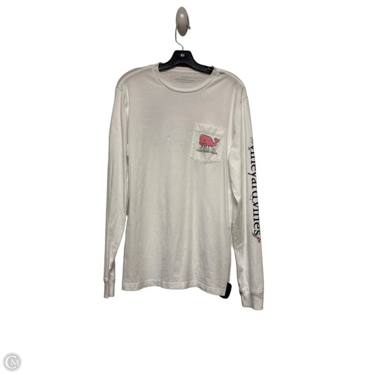 Top Long Sleeve By Vineyard Vines In White, Size: S