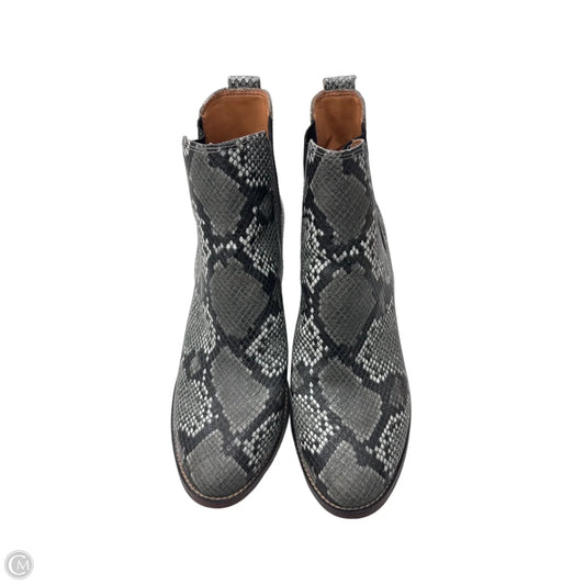 Boots Ankle Heels By J. Crew In Animal Print, Size: 8