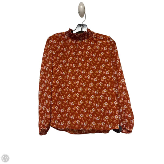 Top Long Sleeve By J. Crew In Orange, Size: Xs