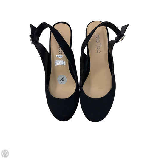 Shoes Heels Wedge By Me Too In Black, Size: 7