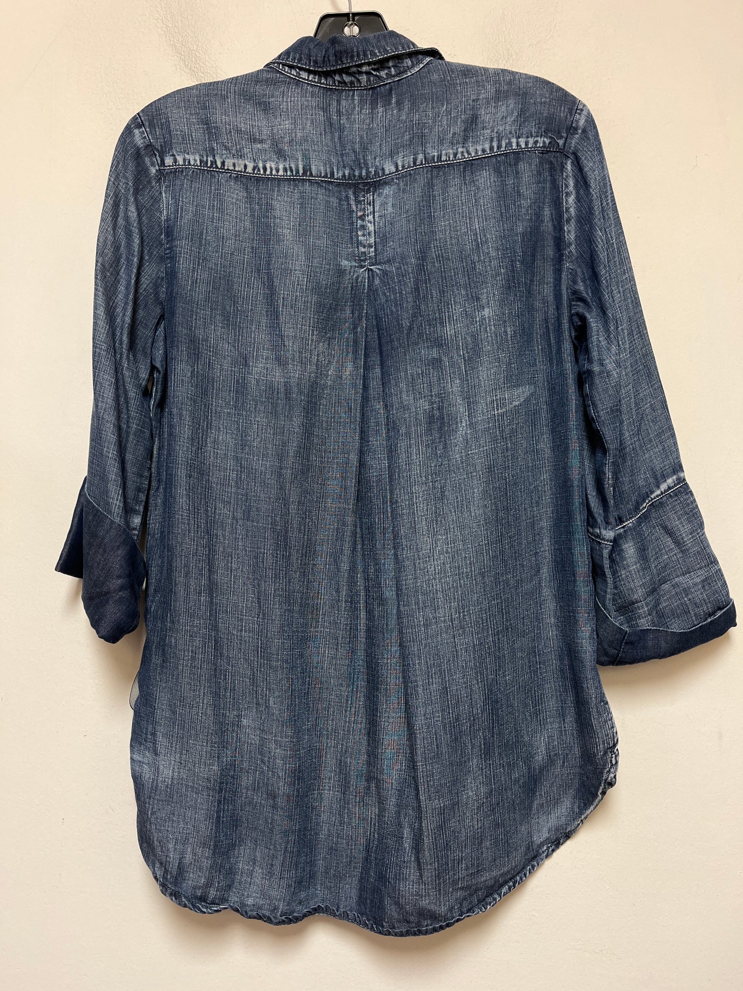 Blue Denim Top Long Sleeve Cloth & Stone, Size Xs