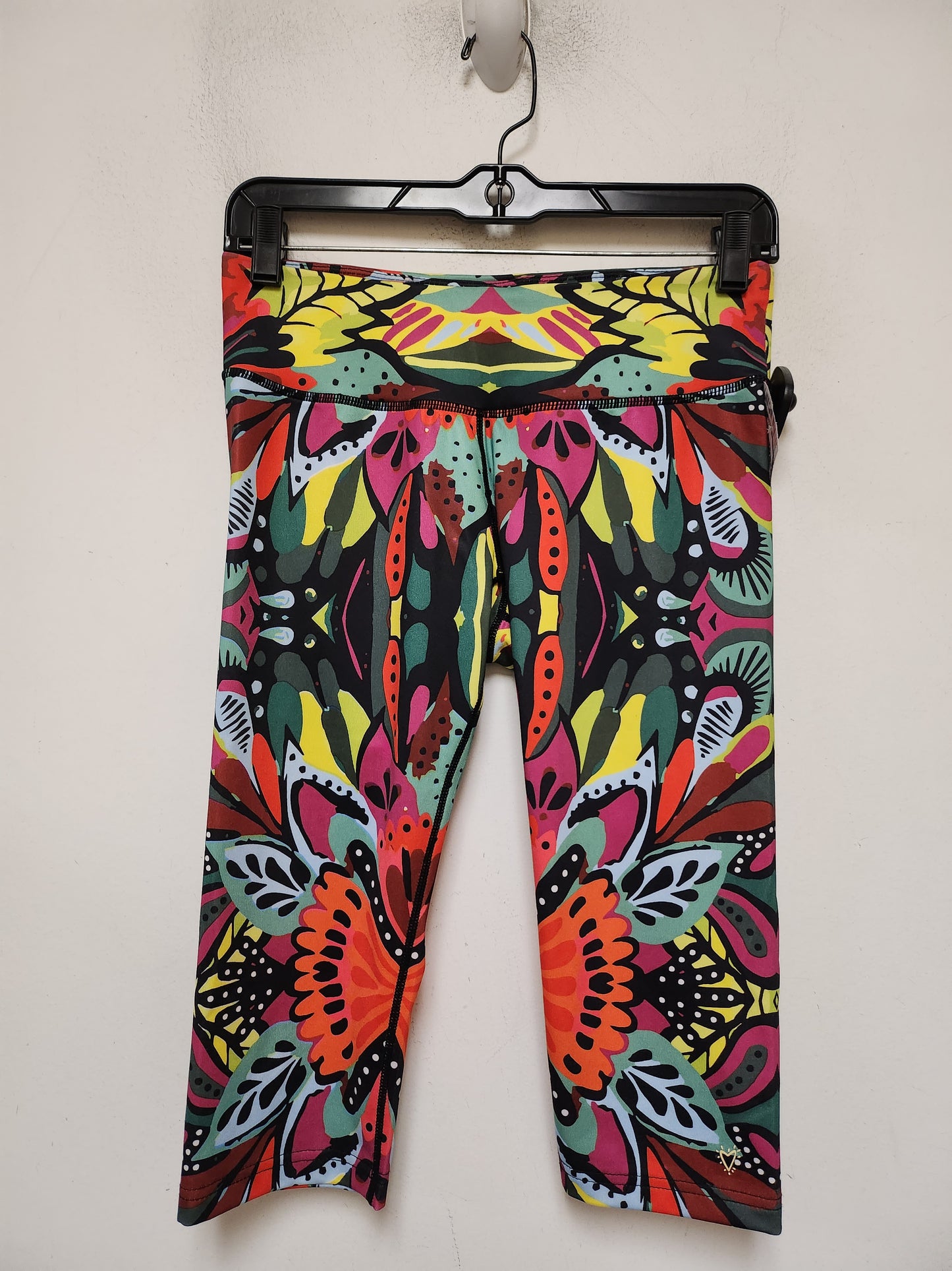 Athletic Capris By Betsey Johnson In Tropical Print, Size: M