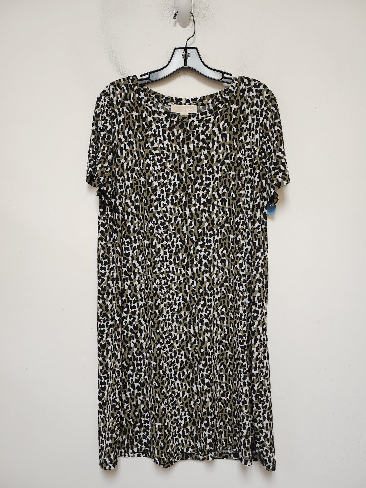 Dress Casual Midi By Michael By Michael Kors In Animal Print, Size: L