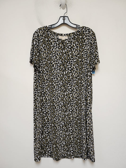 Dress Casual Midi By Michael By Michael Kors In Animal Print, Size: L