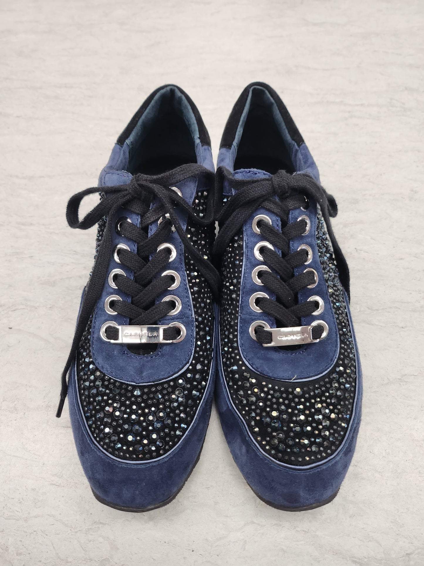 Shoes Sneakers By Carvela In Blue, Size: 8.5