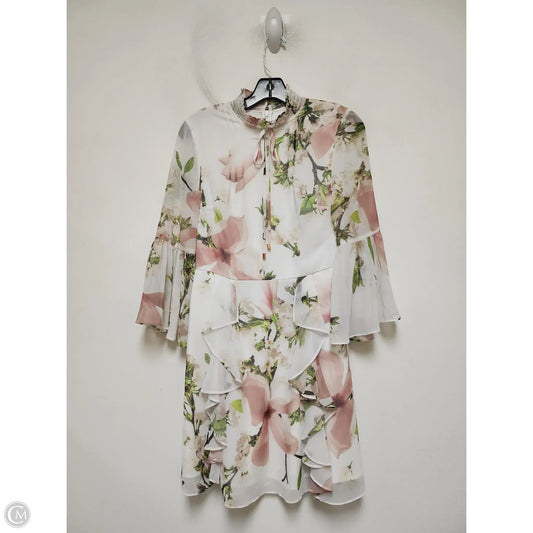 Dress Party Short By Ted Baker In Floral Print, Size: Xs