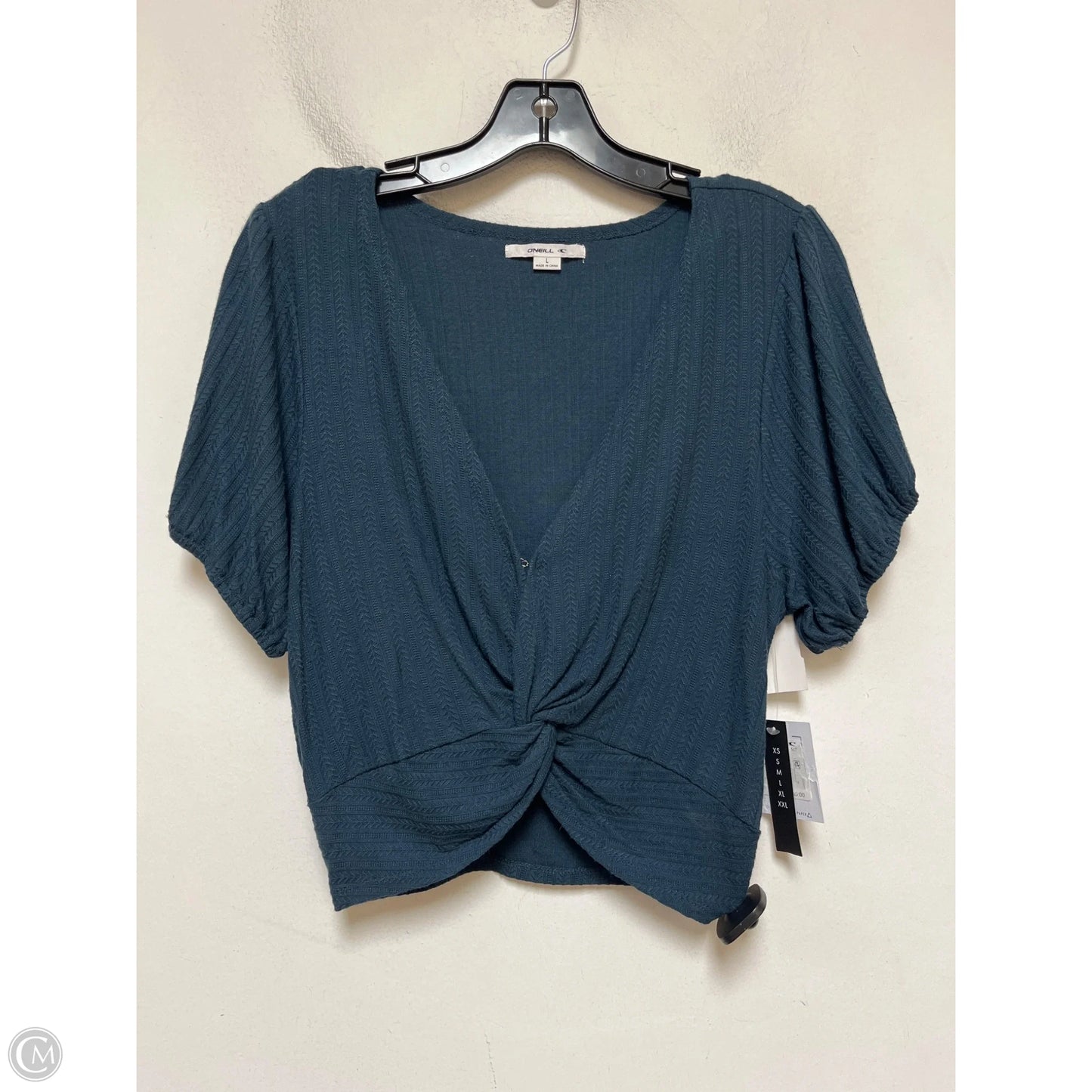 Top Short Sleeve By Oneill In Teal, Size: L