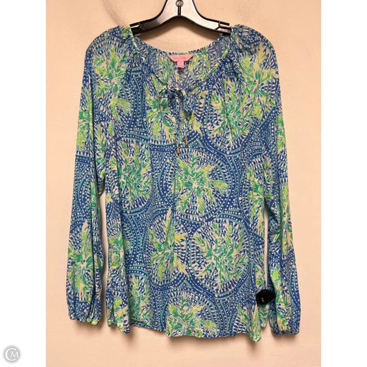 Top Long Sleeve Designer By Lilly Pulitzer In Multi-colored, Size: L