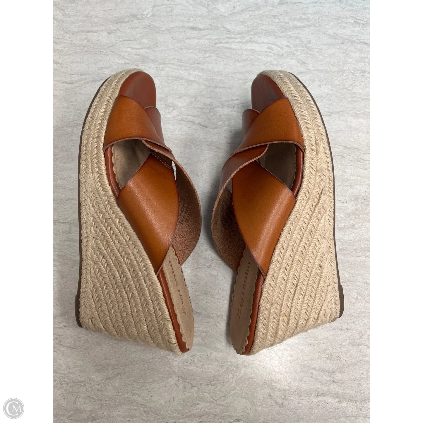 Sandals Heels Wedge By Zigi Soho In Tan, Size: 9.5