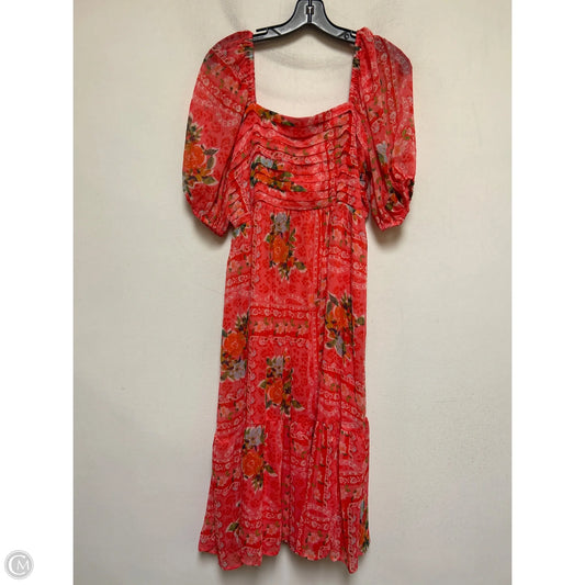 Dress Casual Midi By Clothes Mentor In Red, Size: Xl