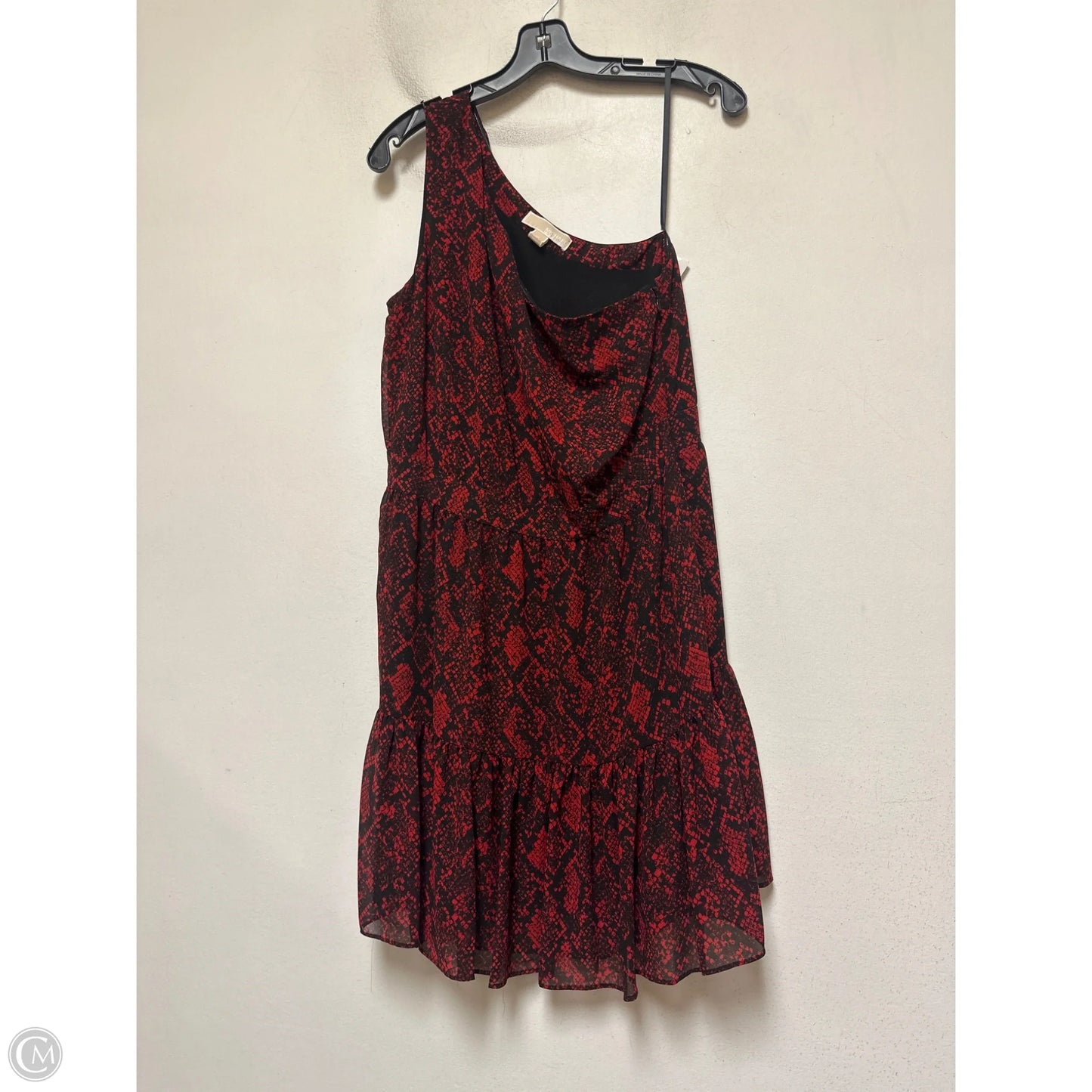 Dress Casual Short By Michael By Michael Kors In Black & Red, Size: M