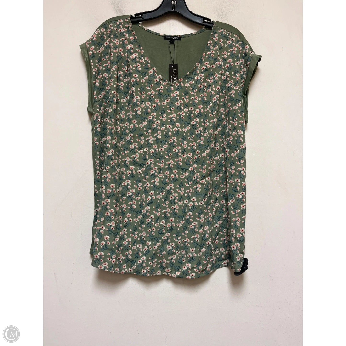Top Sleeveless By Papermoon In Green, Size: L