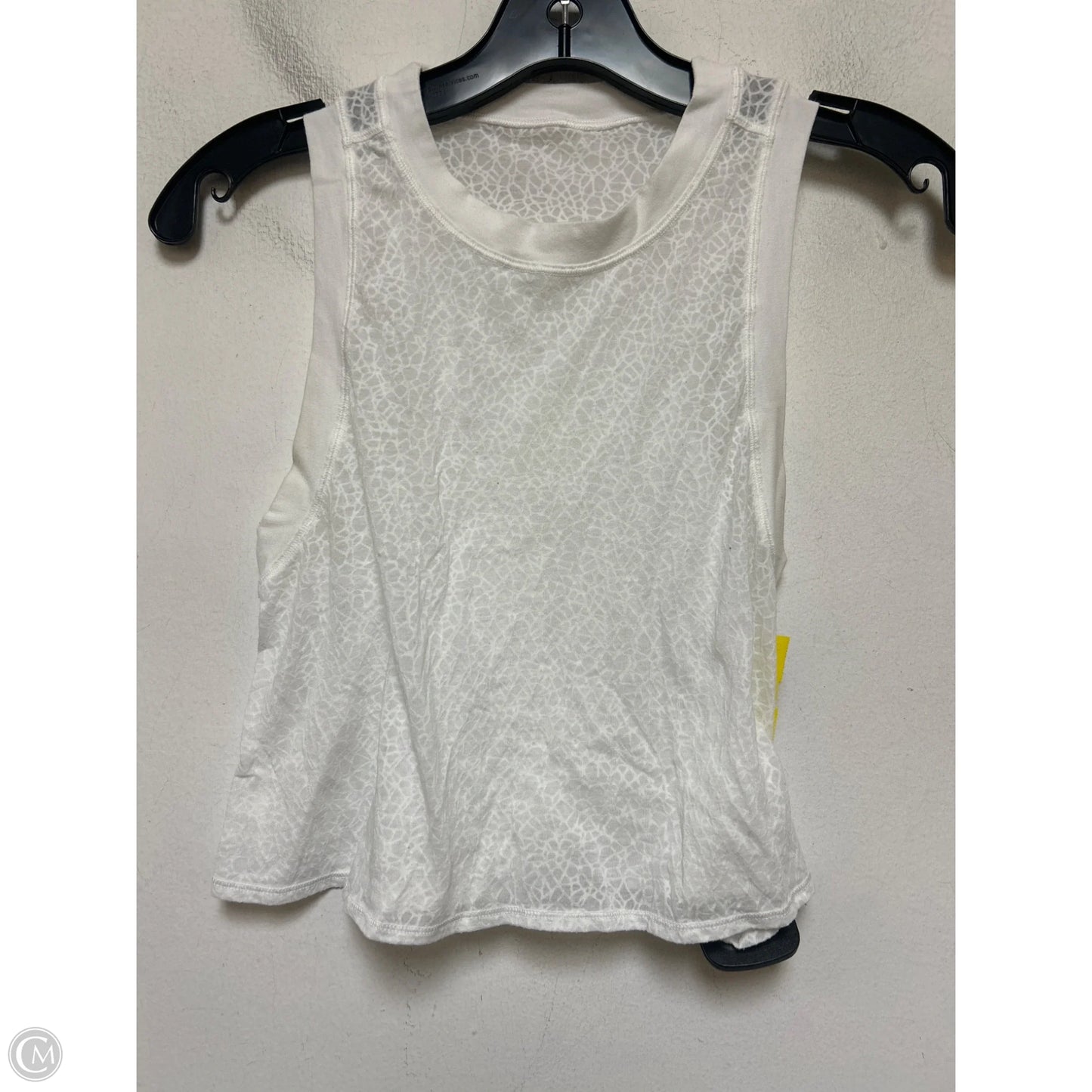 Athletic Tank Top By Lululemon In White, Size: Xs