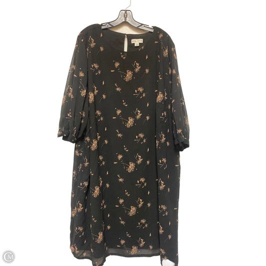 Dress Casual Midi By Ava & Viv In Black, Size: 2x