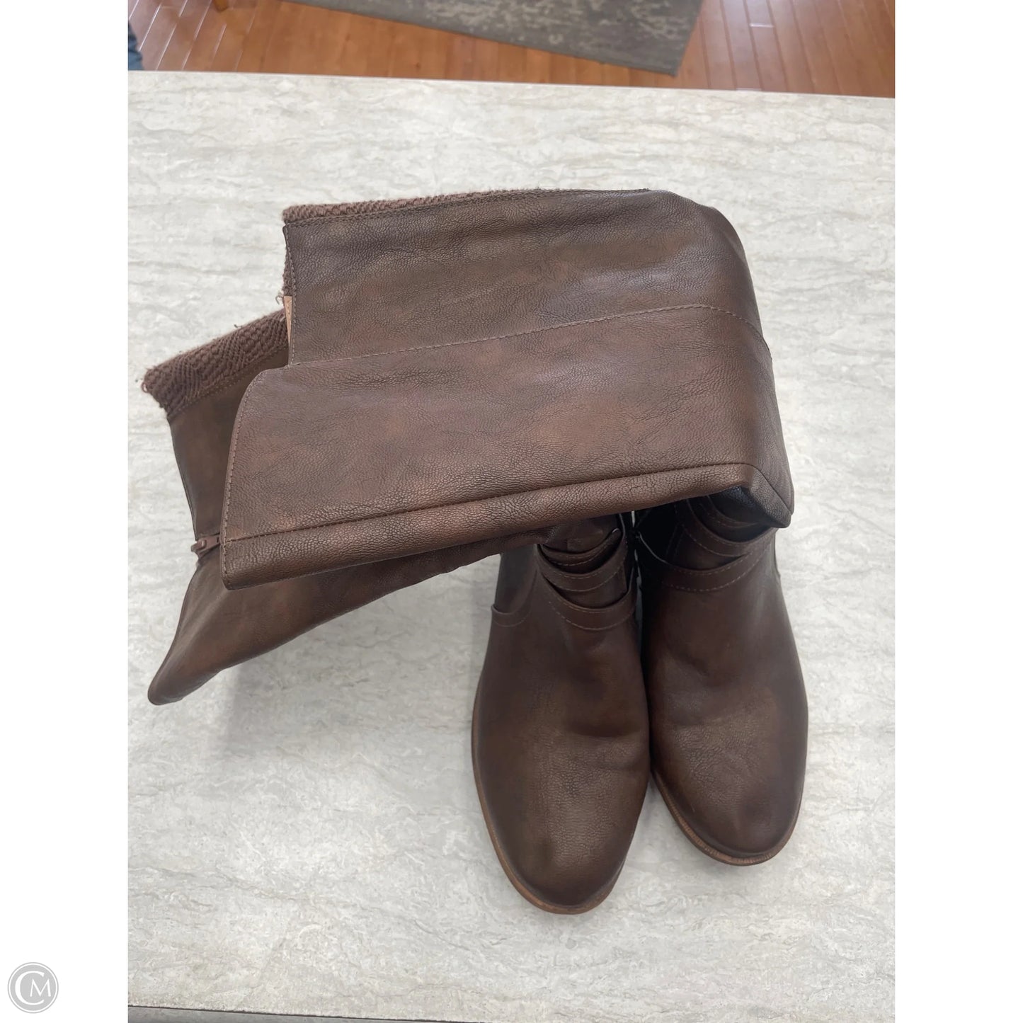 Boots Mid-calf Flats By Life Stride In Brown, Size: 9