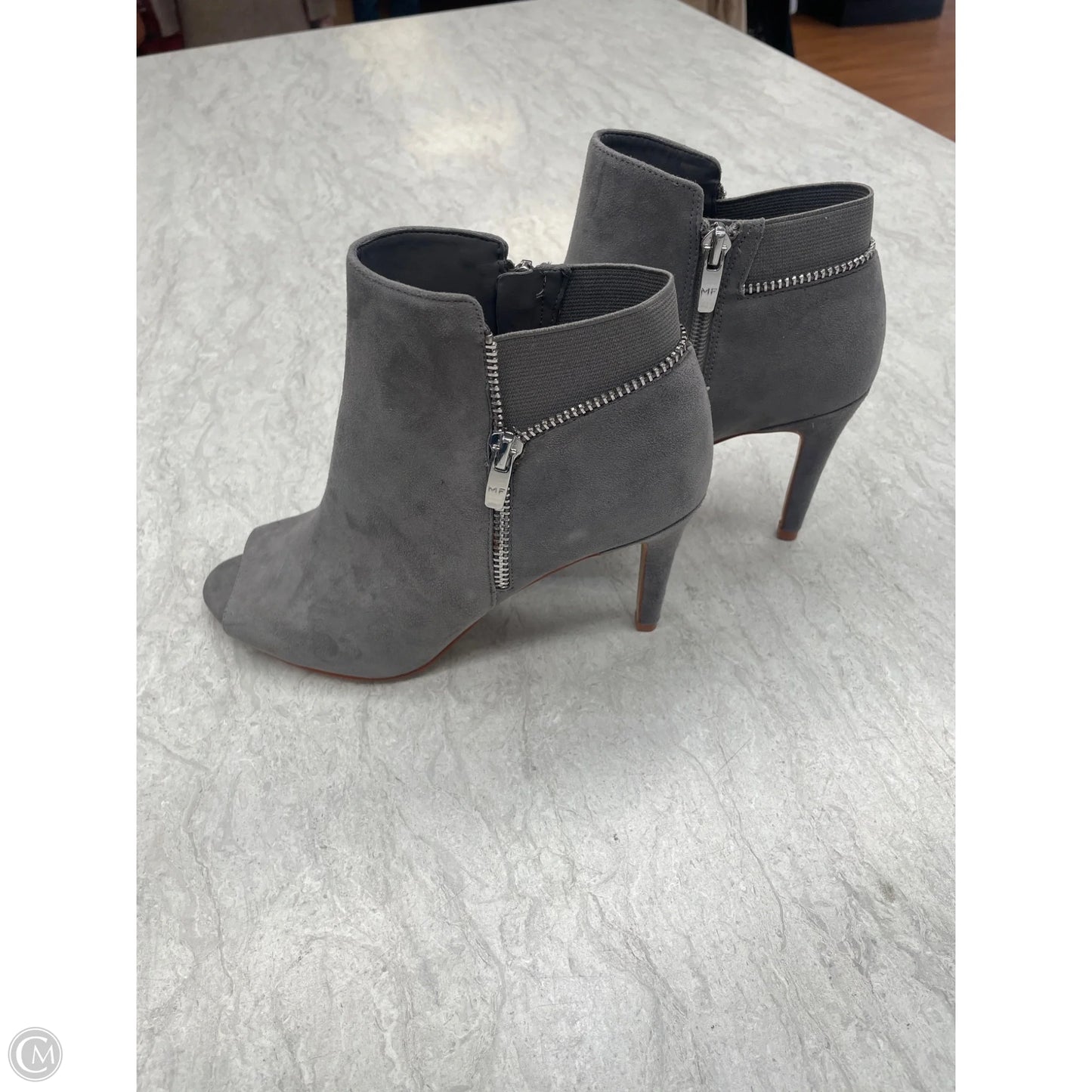 Shoes Heels Stiletto By Marc Fisher In Grey, Size: 7.5