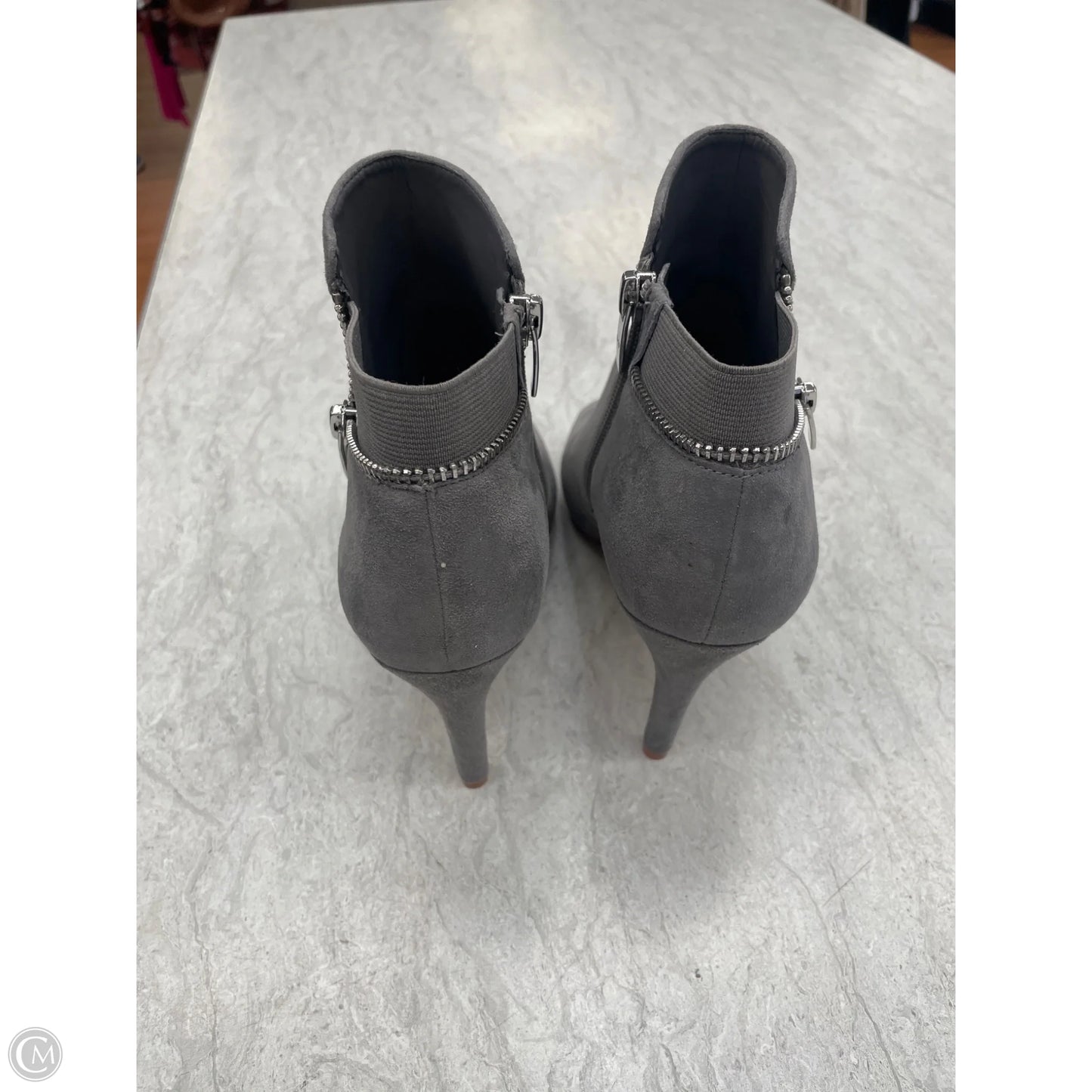 Shoes Heels Stiletto By Marc Fisher In Grey, Size: 7.5