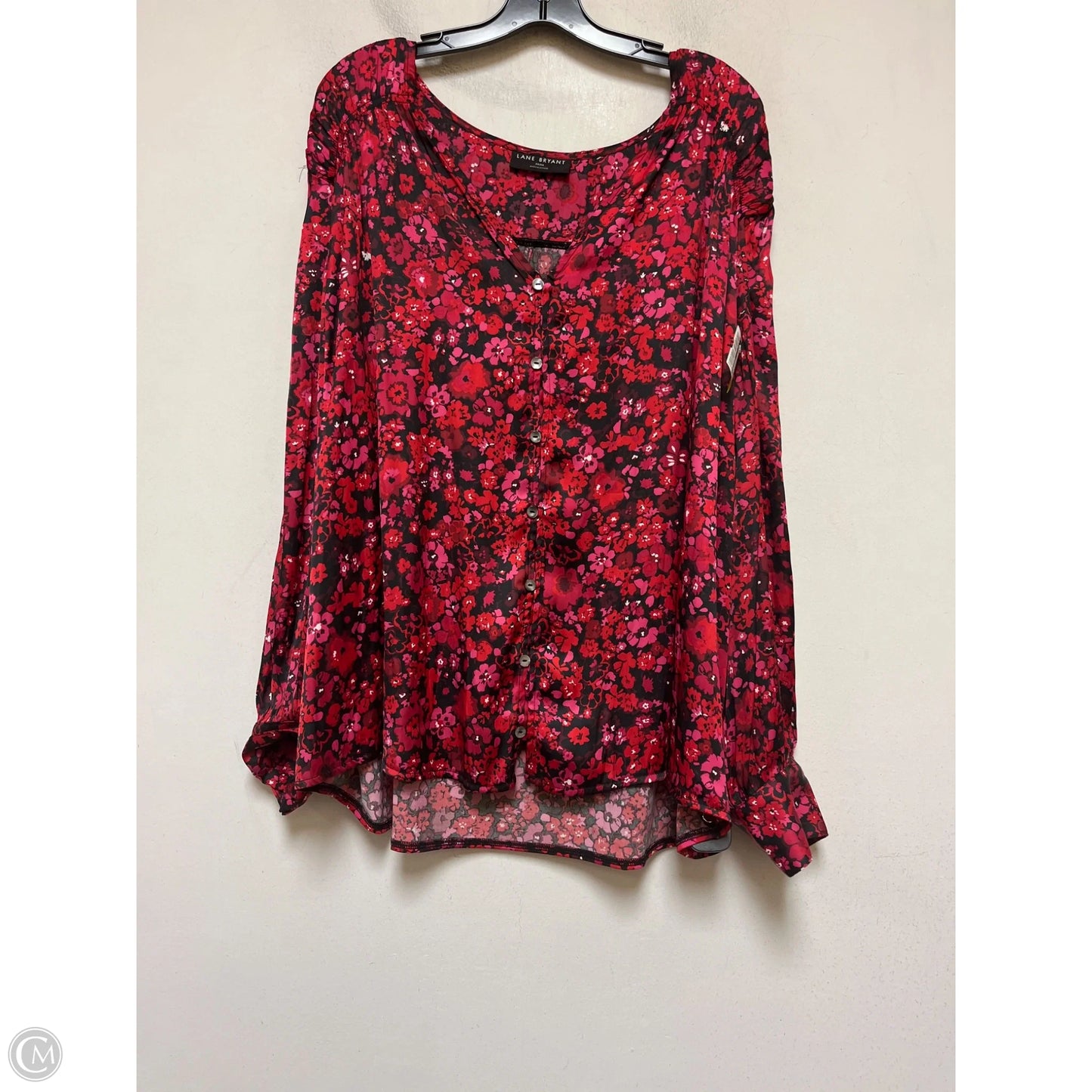 Top Long Sleeve By Lane Bryant In Floral Print, Size: 3x