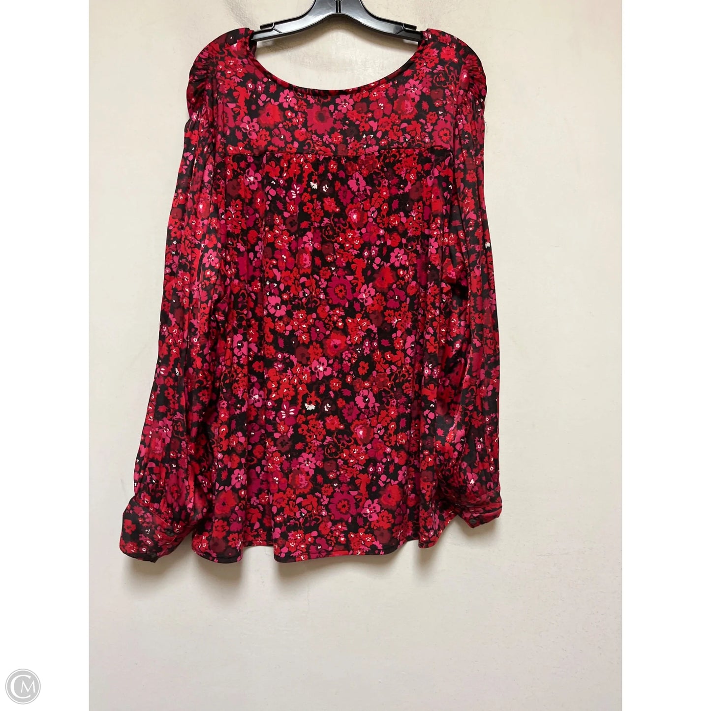 Top Long Sleeve By Lane Bryant In Floral Print, Size: 3x