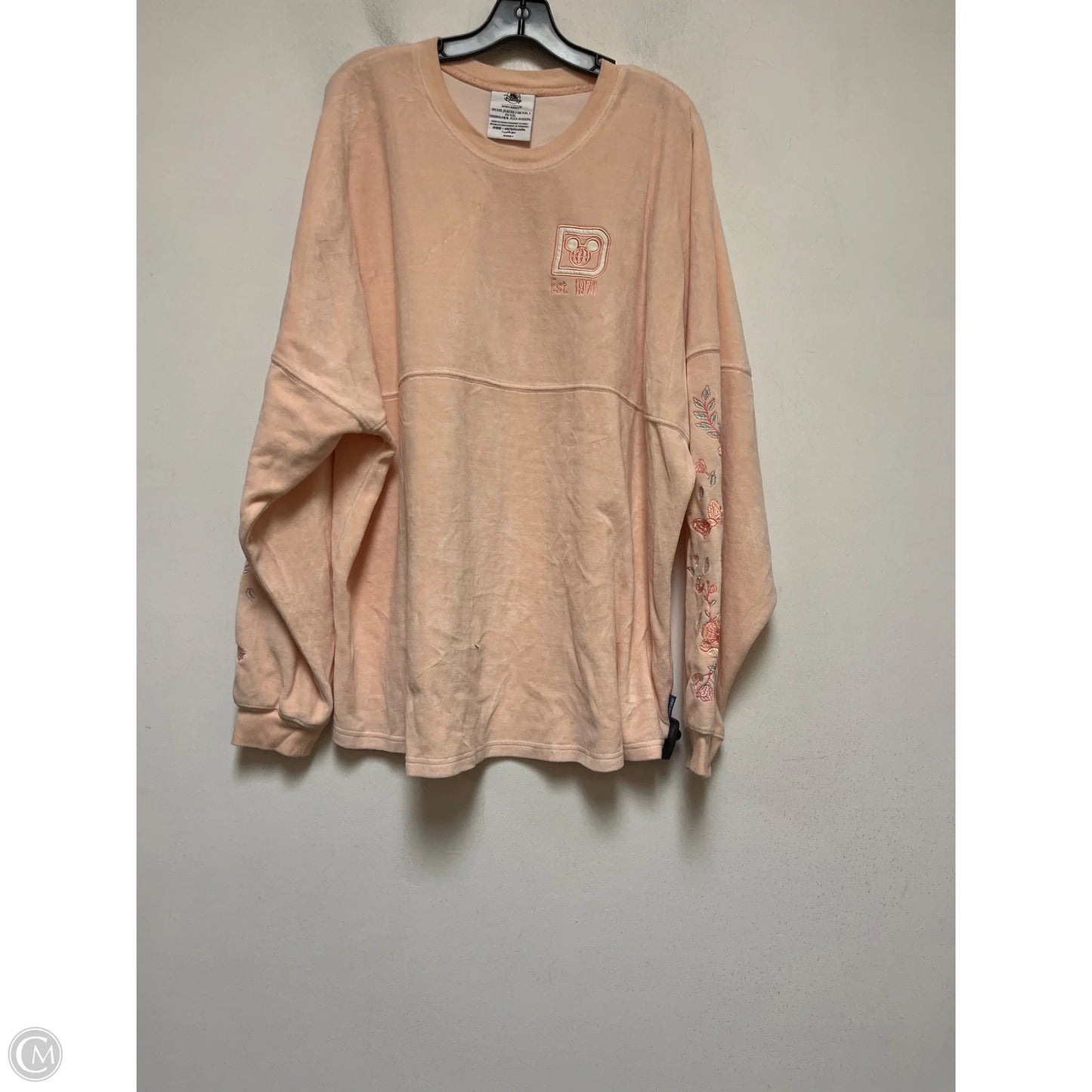 Top Long Sleeve By Disney Store In Peach, Size: 2x