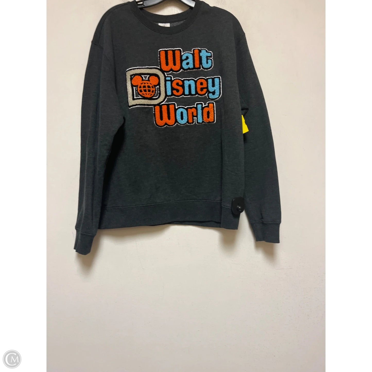 Sweatshirt Crewneck By Disney In Grey, Size: L