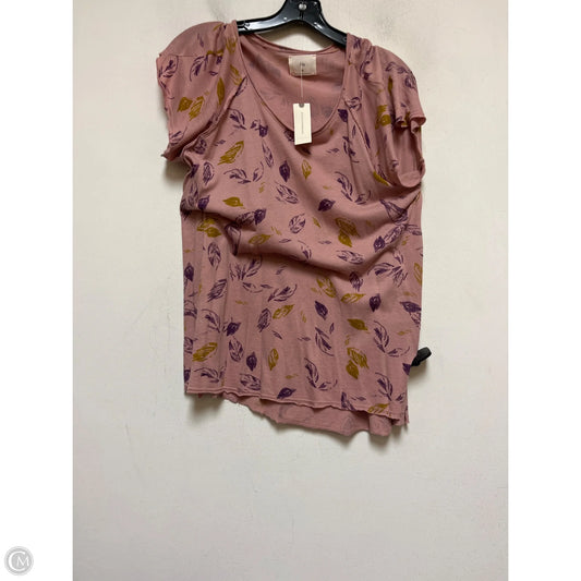 Top Short Sleeve By T.la In Mauve, Size: S