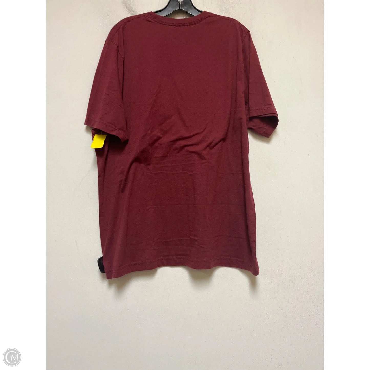 Top Short Sleeve Basic By Canvas In Maroon, Size: 2x