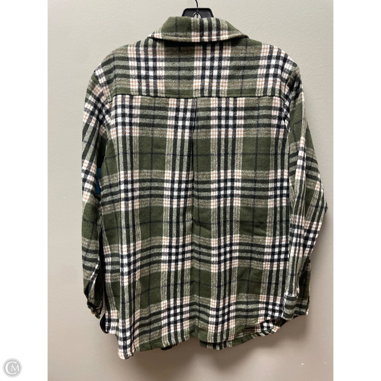 Jacket Shirt By Clothes Mentor In Plaid Pattern, Size: S