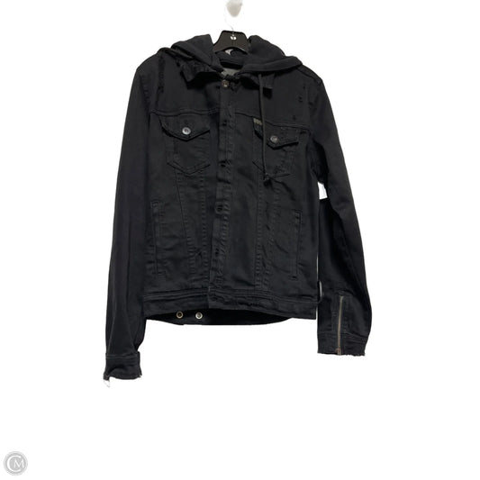 Jacket Denim By Clothes Mentor In Black, Size: S