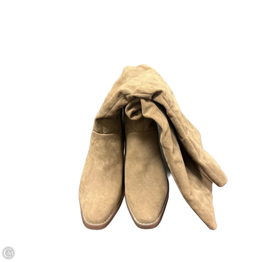 Boots Mid-calf Heels By Universal Thread In Tan, Size: 7.5
