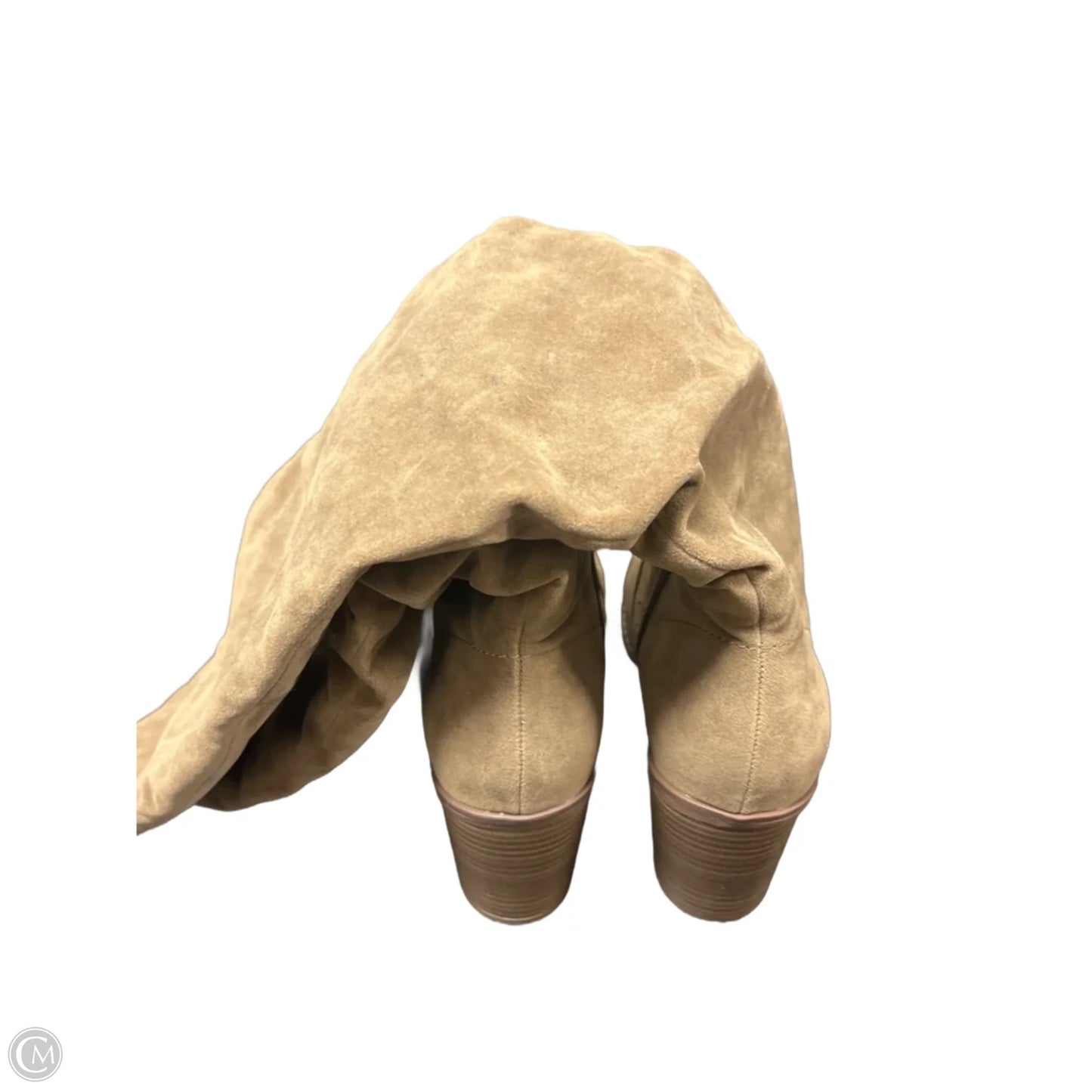 Boots Mid-calf Heels By Universal Thread In Tan, Size: 7.5