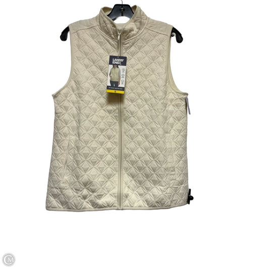 Vest Puffer & Quilted By Lands End In Cream, Size: S