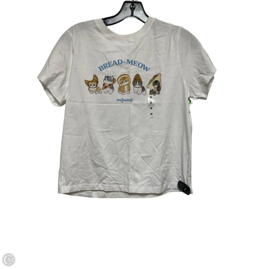 Top Short Sleeve Basic By Uniqlo In White, Size: M