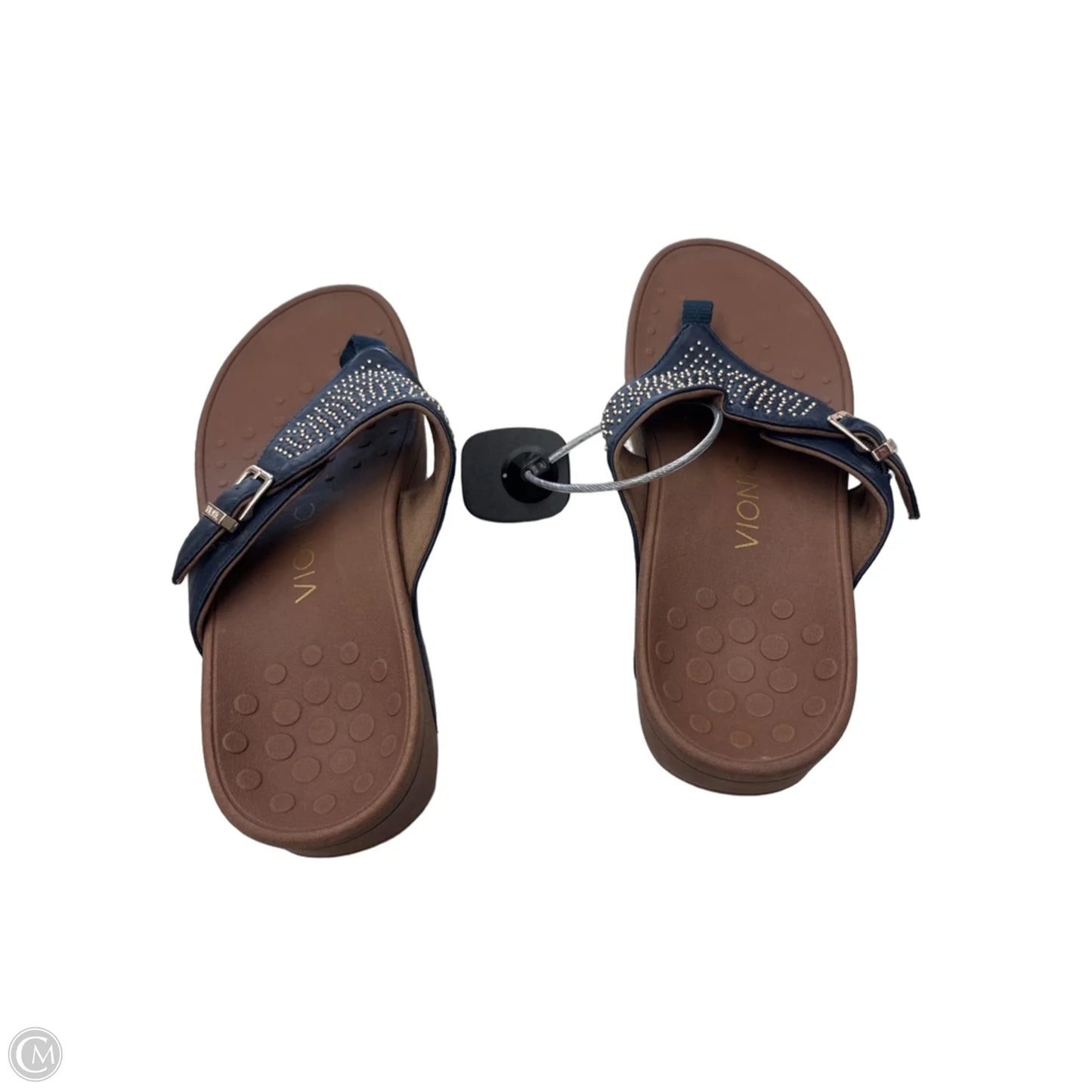 Sandals Flip Flops By Vionic In Navy, Size: 8