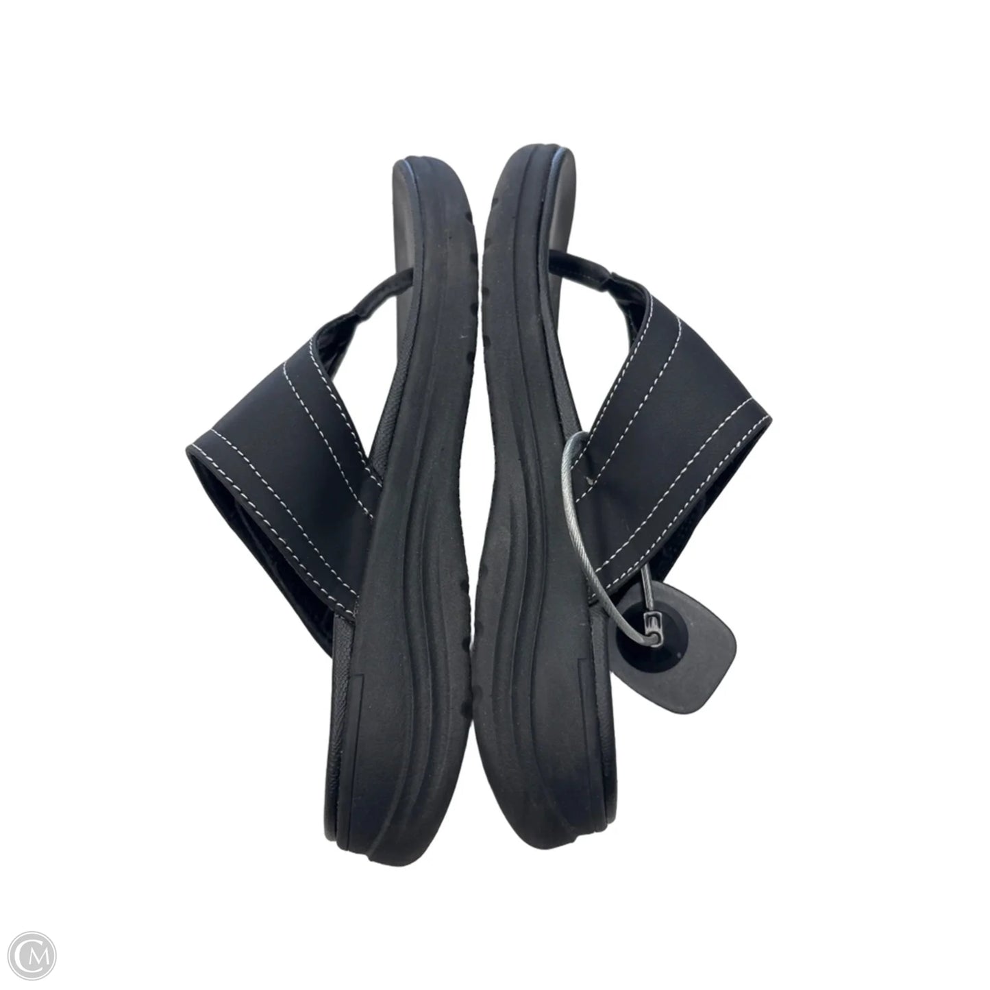 Sandals Flip Flops By Clothes Mentor In Black, Size: 8