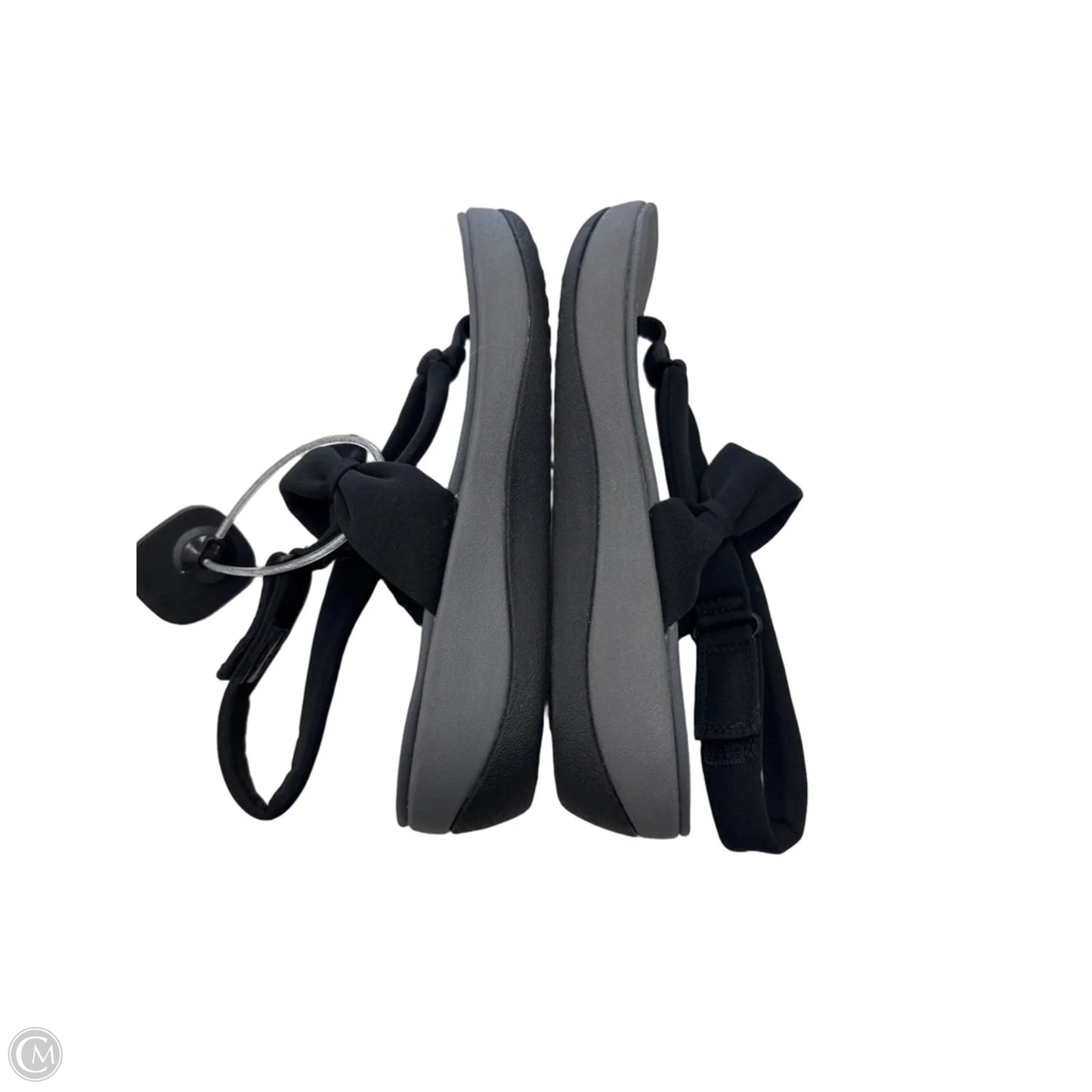 Sandals Flip Flops By Clarks In Black, Size: 9