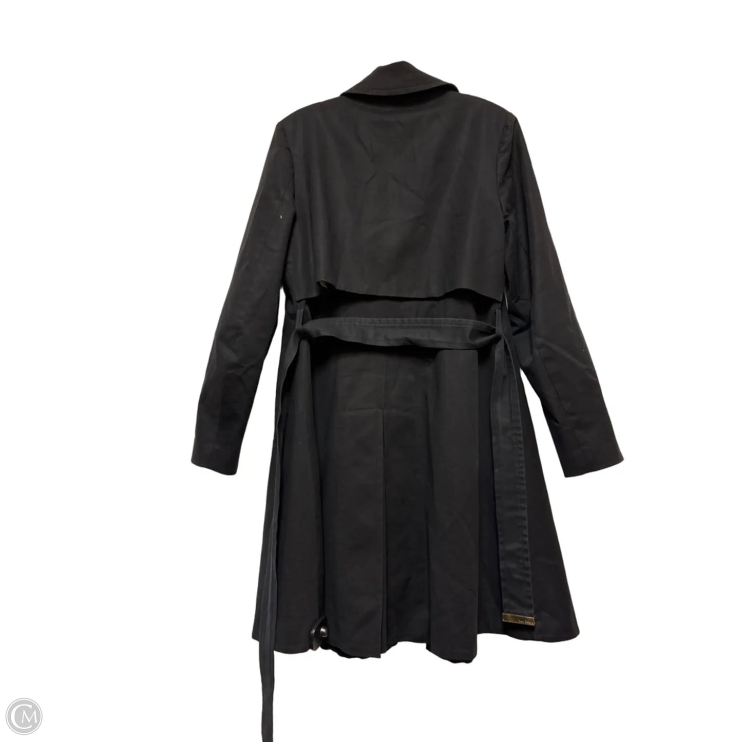 Coat Trench Coat By Ted Baker In Black, Size: M
