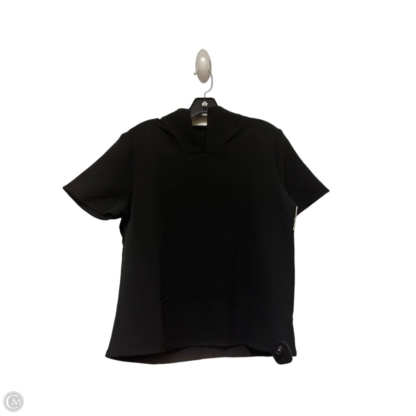 Top Short Sleeve By Clothes Mentor In Black, Size: L