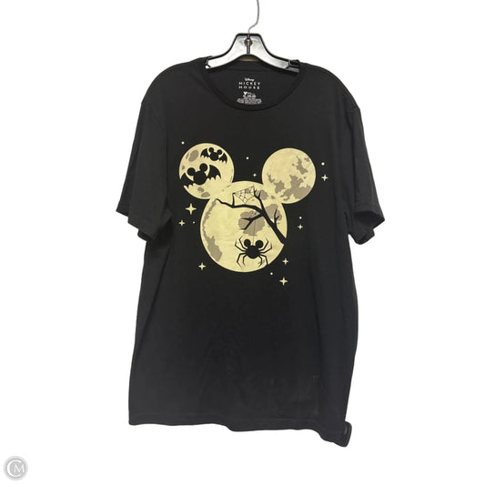 Top Short Sleeve Basic By Disney In Black, Size: Xl