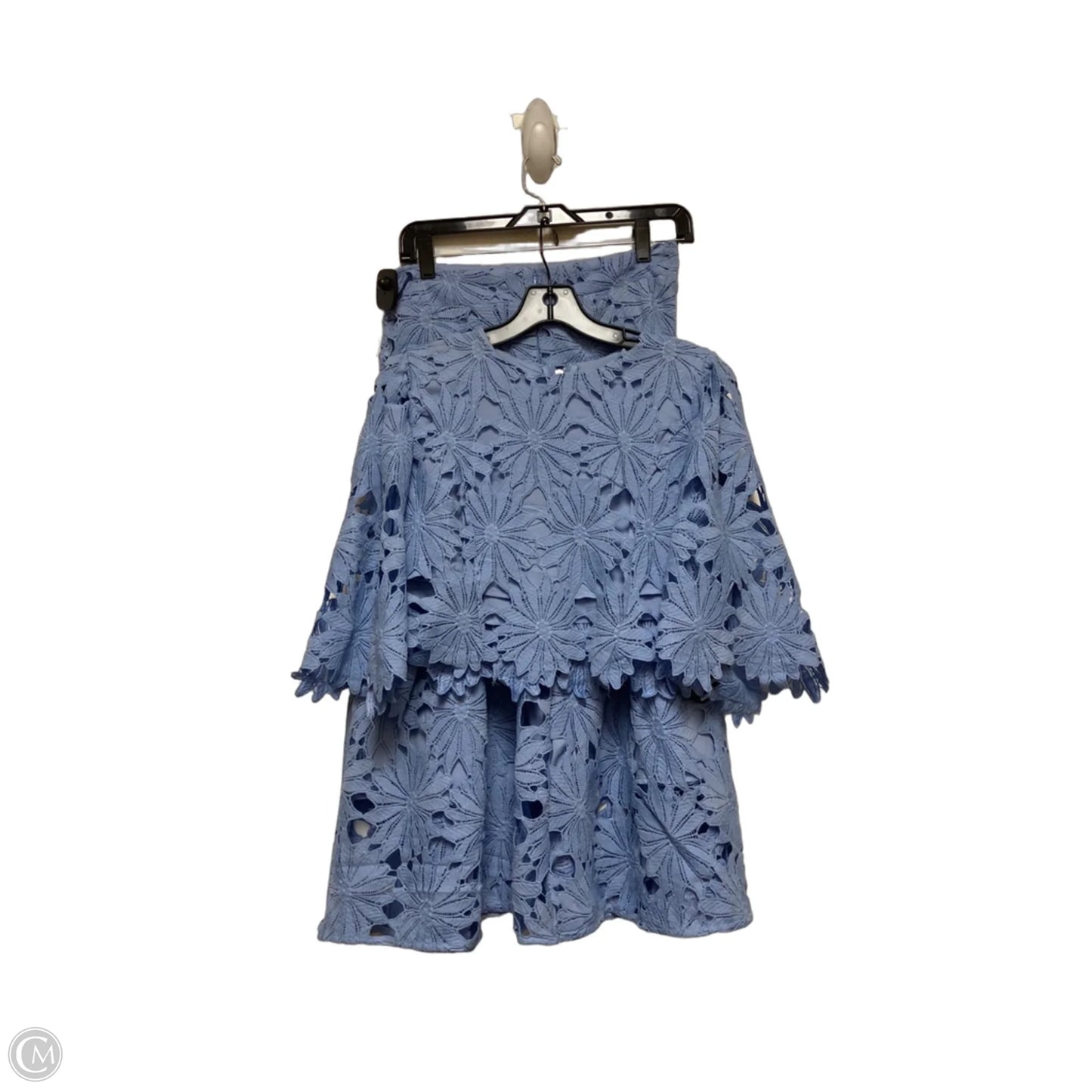 Skirt Set 2pc By Clothes Mentor In Blue, Size: 12