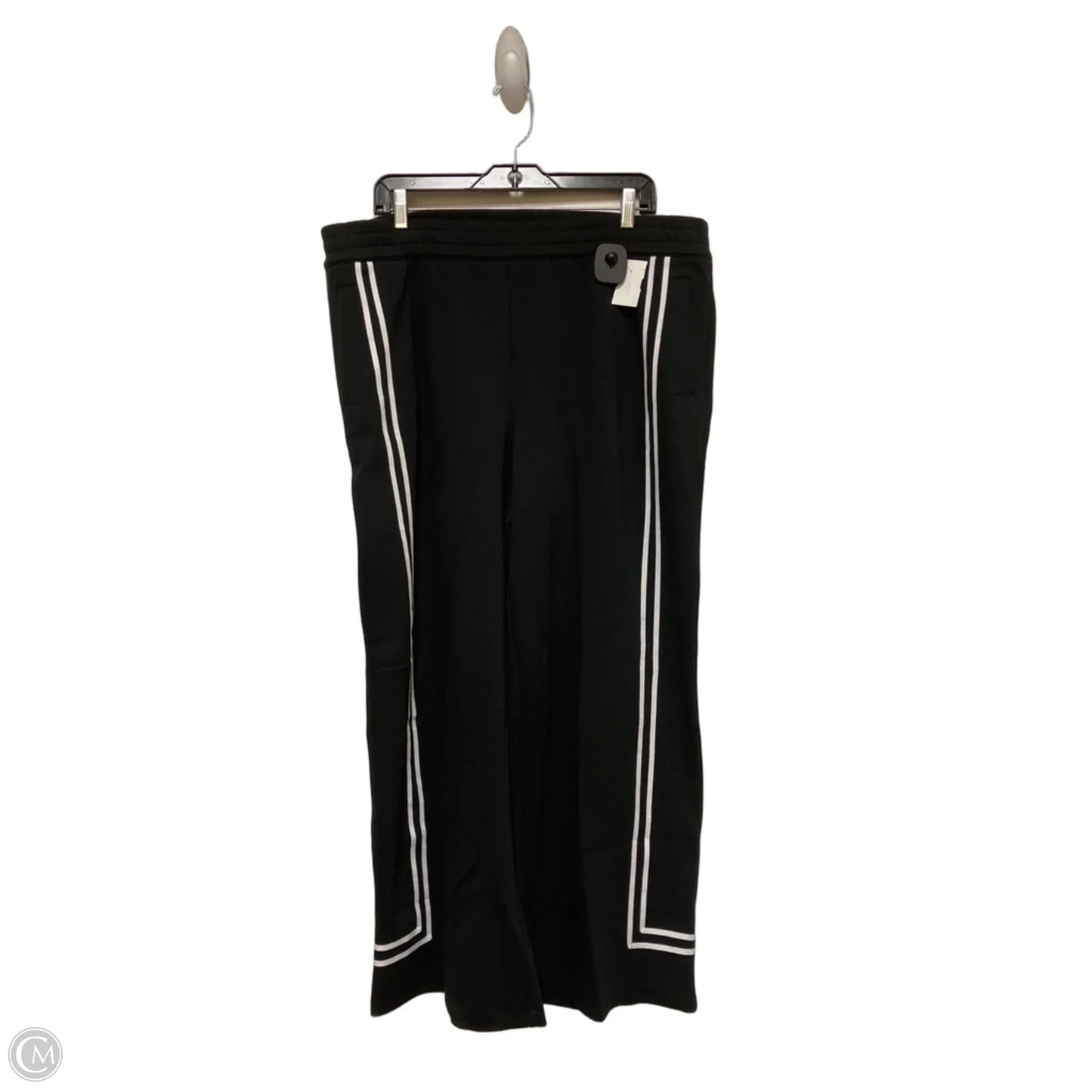 Athletic Pants By Talbots In Black & White, Size: Xl