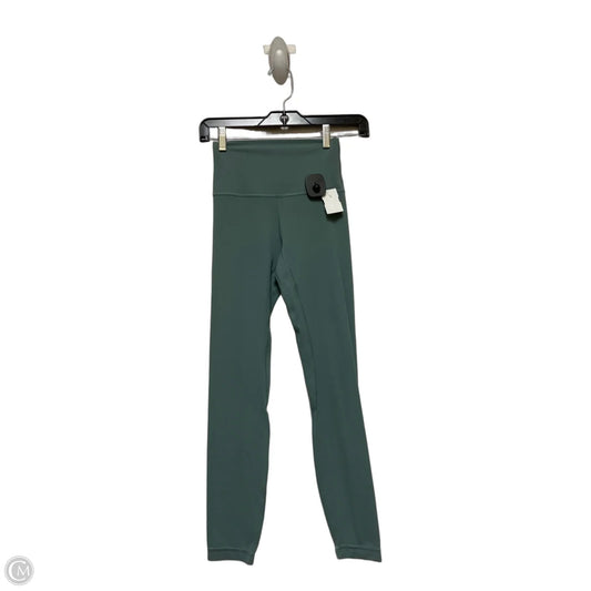 Athletic Leggings By Lululemon In Green, Size: Xs