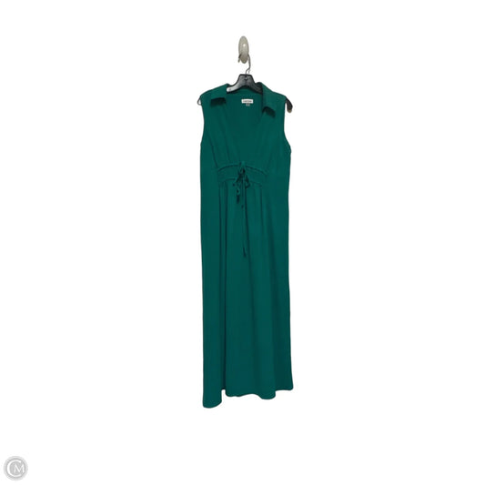 Dress Casual Maxi By Calvin Klein In Green, Size: M