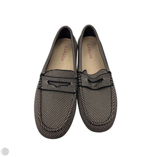 Shoes Flats By Rothys In Black & Tan, Size: 7.5